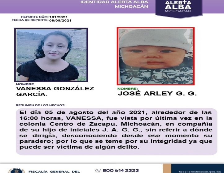  Madre e hijos desaparecidos; se activan alertas en Michoacán