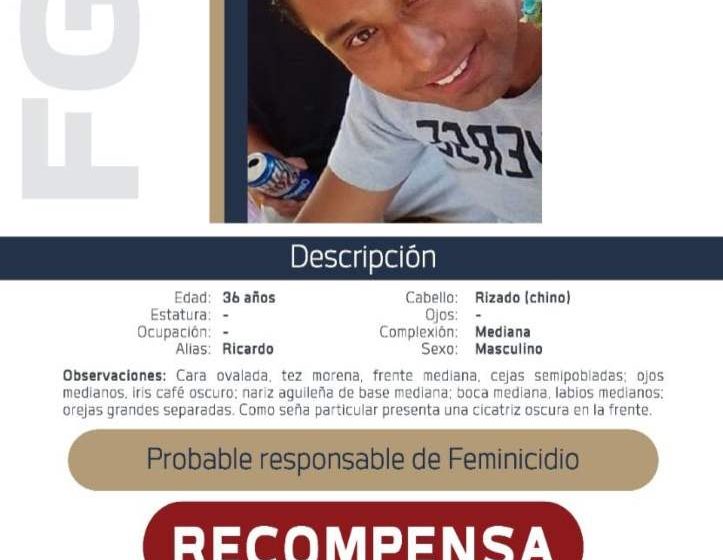  Recompensa de 100 mil pesos para encontrar al feminicida de Zuleyma Zart C.