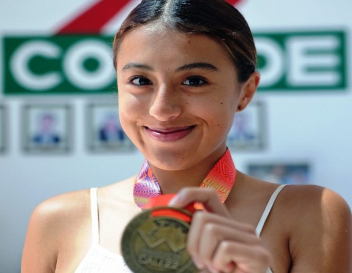  Presea de oro es la consumación de triunfos de todo el año para la atleta michoacana, Karla Ximena Serrano Olivares