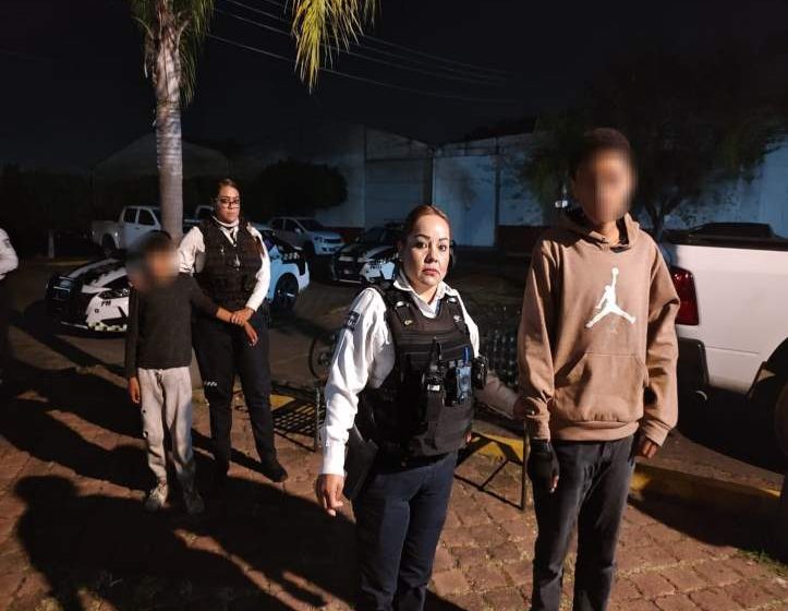  Policía Morelia resguarda a 9 niños fugados de casa hogar