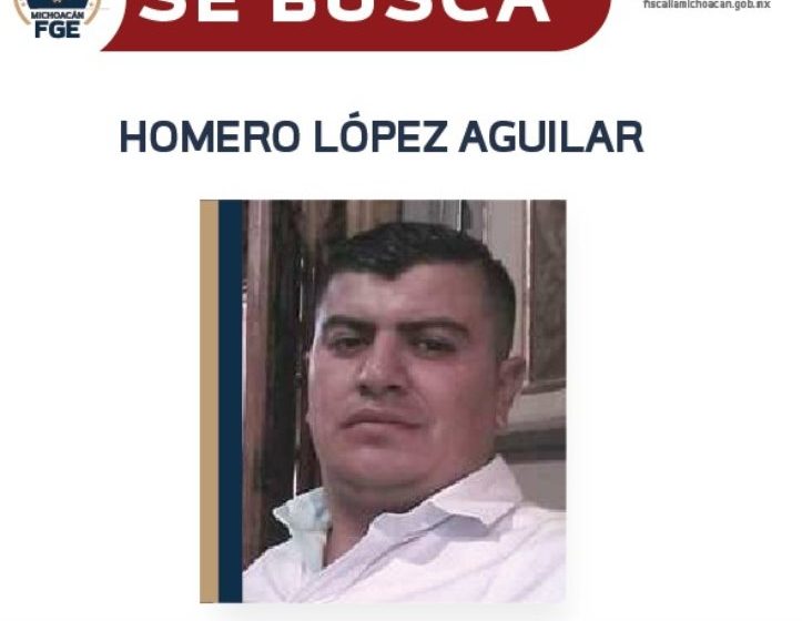  Recompensa para la detención de Homero López Aguilar, presunto responsable de desaparición de una mujer