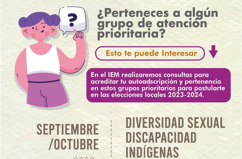  Realizará IEMICH consulta a personas con discapacidad, migrantes, indígenas y de la diversidad sexual