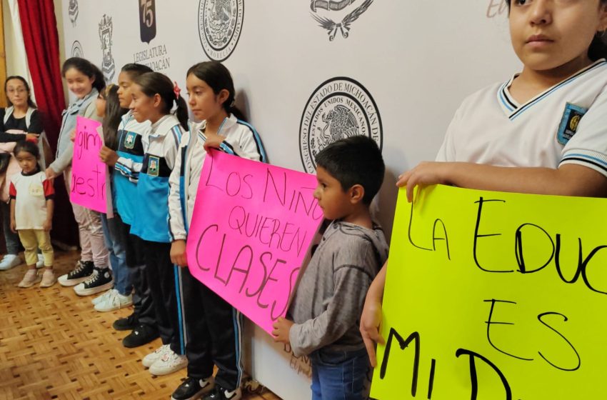  Por el desorden en la SEE, los más afectados son los niños sin clases de Michoacán
