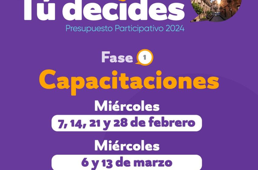  IMPLAN te capacita para la elaboración del proyecto para el Presupuesto Participativo 2024