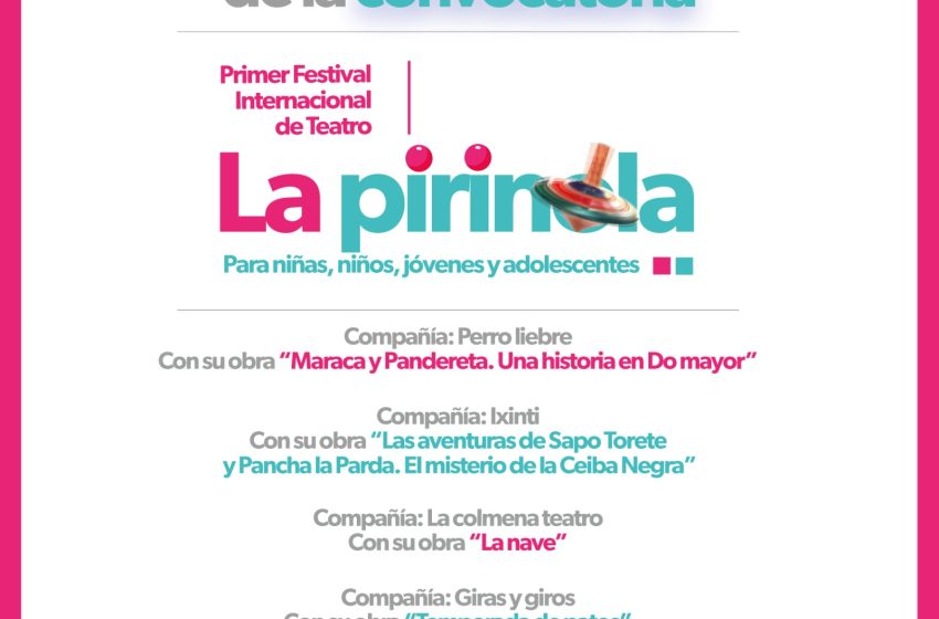  Estas compañías participarán en el primer Festival Internacional de Teatro en Michoacán