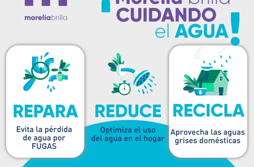  Con el calor, en Morelia aumentó el 30% de consumo de agua en casa: OOAPAS