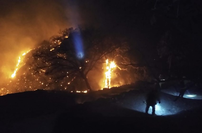  Brigadistas combaten incendios forestales en Morelia y La Huacana