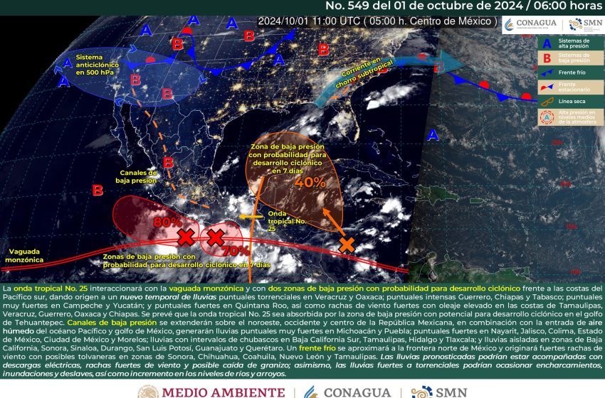  SE PRONOSTICAN LLUVIAS PARA LA NOCHE EN MORELIA