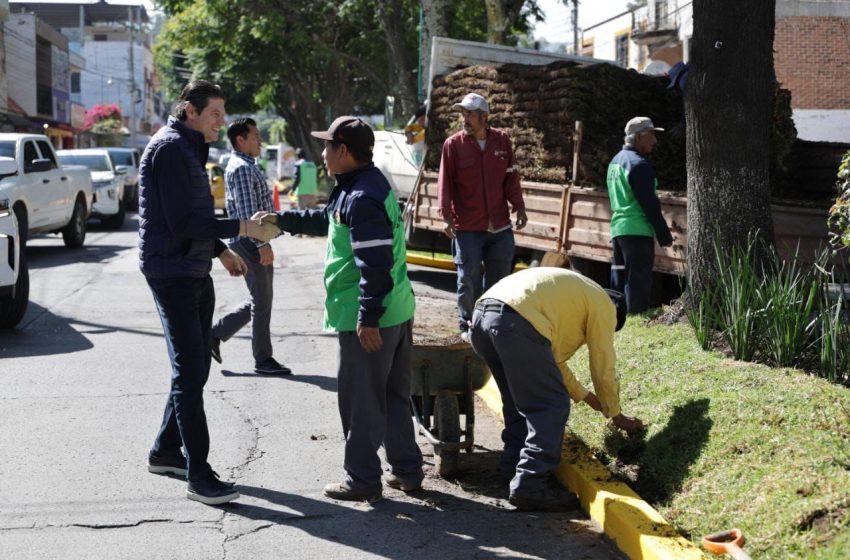  Supervisa Alfonso Martínez intervención integral en Avenida Fuentes de Morelia