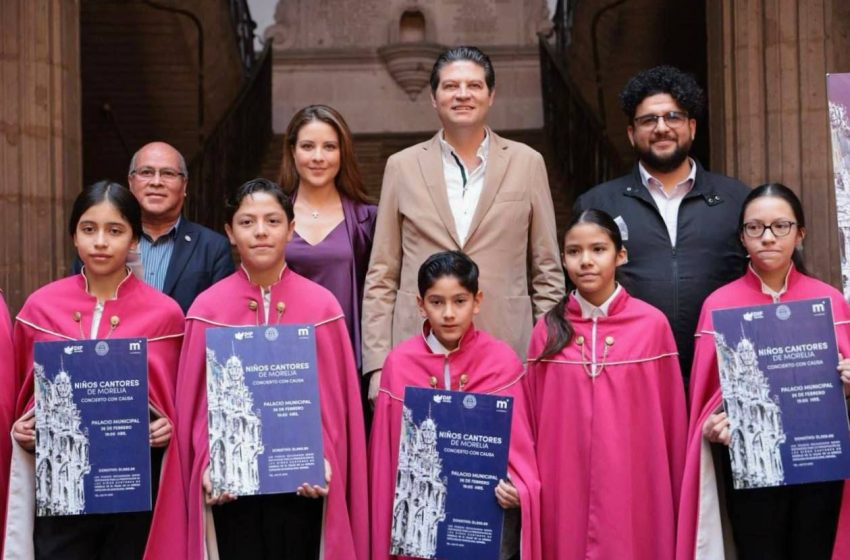  Niños Cantores de Morelia en concierto, los boletos sirven para viáticos