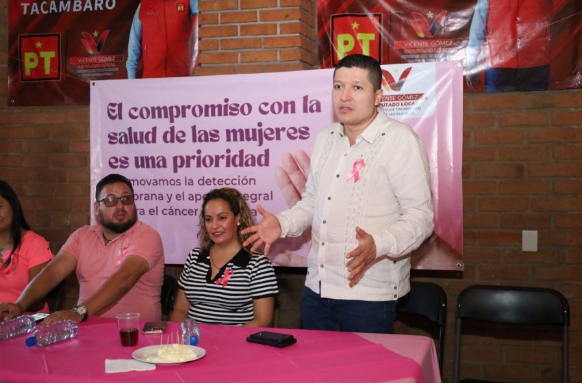  💗 Promueve Vicente Gómez actividades informativas para prevenir el cáncer en mujeres
