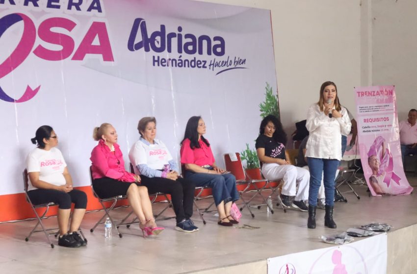  Realiza Adriana Hernández “Trenzatón” para mujeres con cáncer, en Uruapan