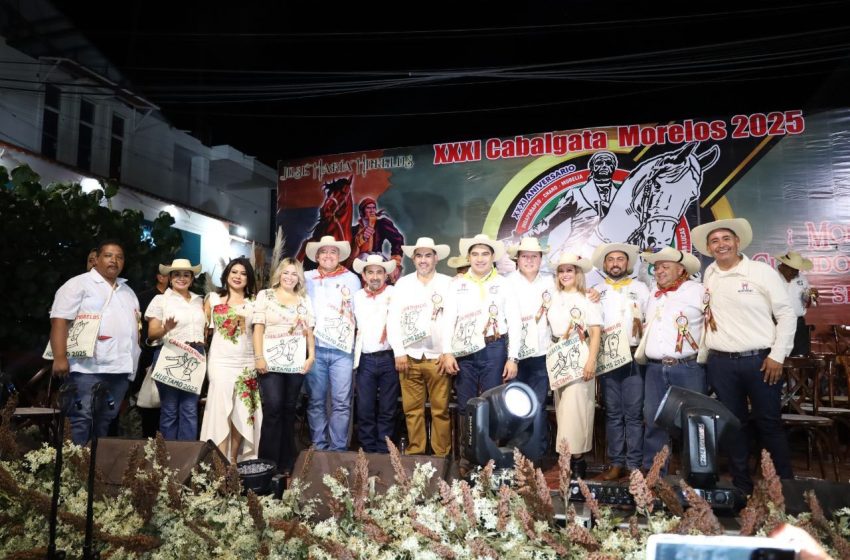  Participa Vicente Gómez en el último tramo de la Cabalgata Morelos