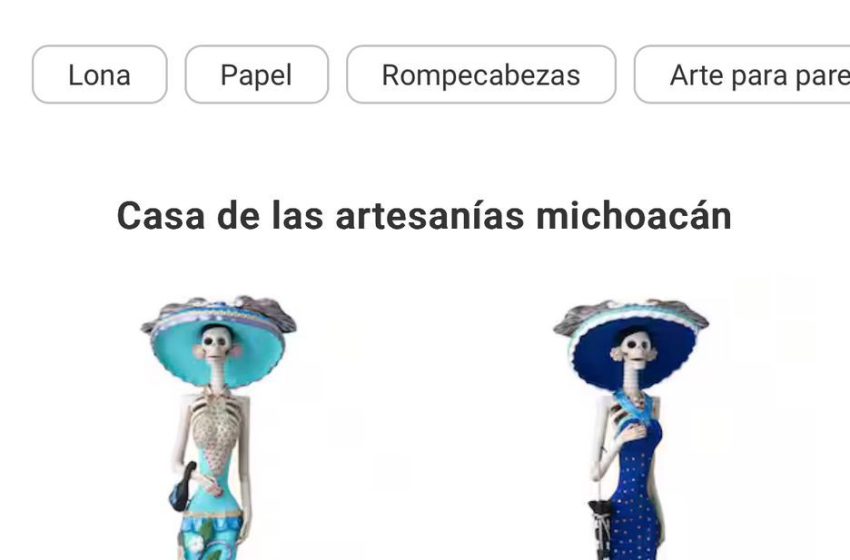  Tras un acuerdo con Liverpool, tienda departamental vende catrinas de Capula: Bedolla