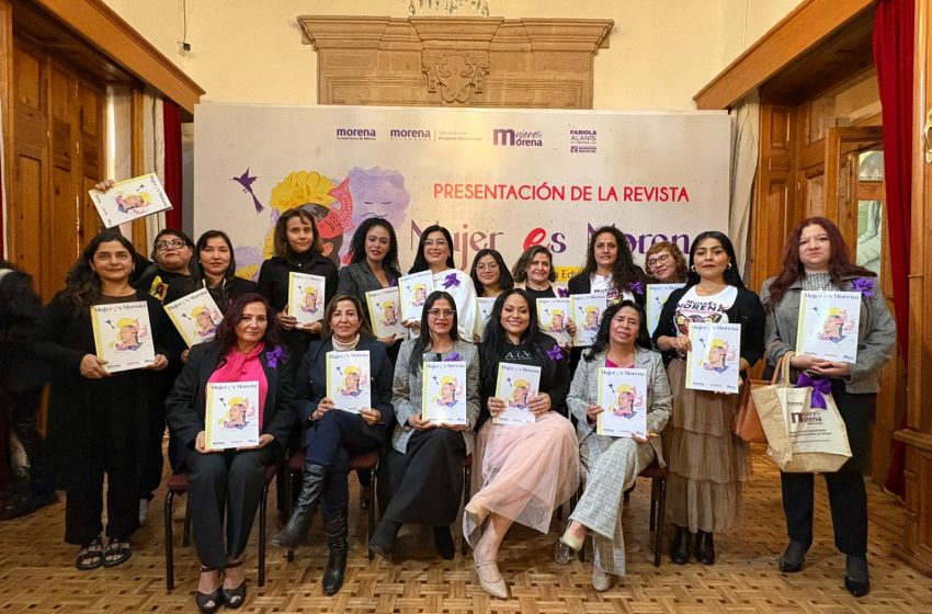  Mireya Aguilar Secretaria de las Mujeres del CEE Morena Michoacán Presenta la segunda edición de la revista MujerEs Morena