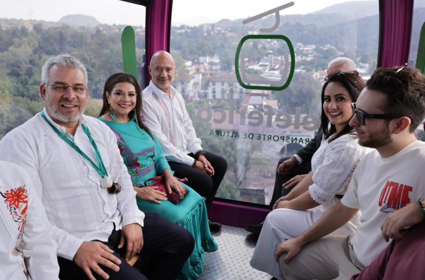  Uruapan vuela alto; inaugura Bedolla el primer teleférico de Michoacán